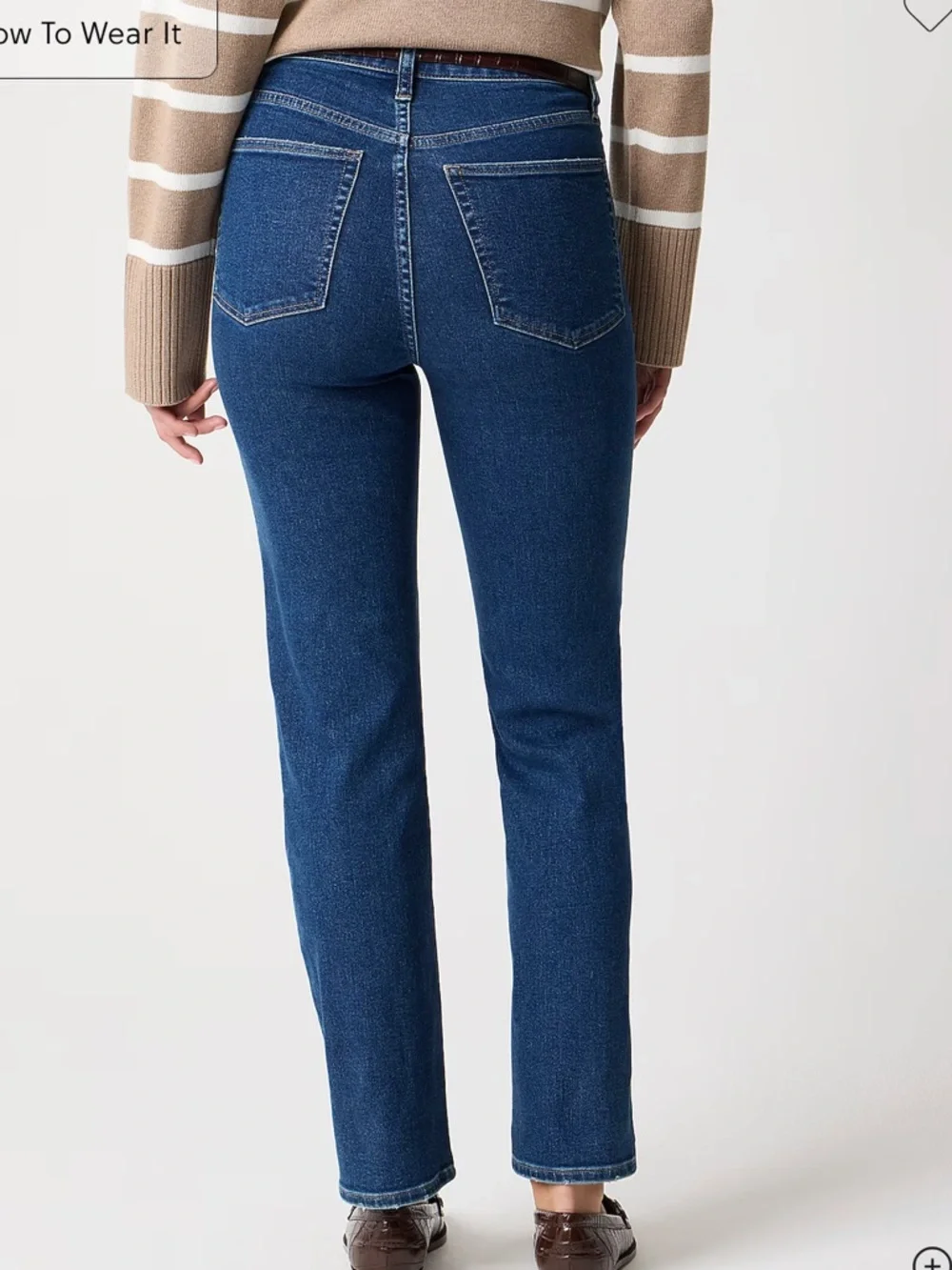 J. Crew High-rise Stovepipe Jean in Siggnature Stretch - Medium Wash - Size 32